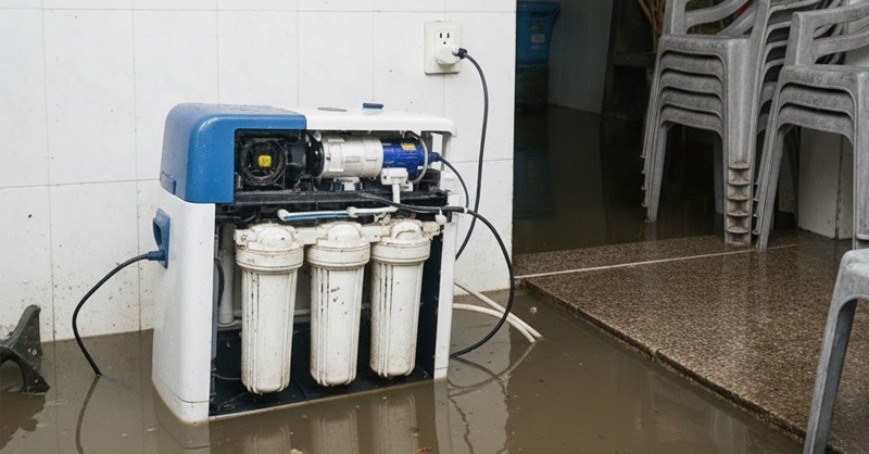 Cách xử lý máy lọc nước bị ngập an toàn và hiệu quả 