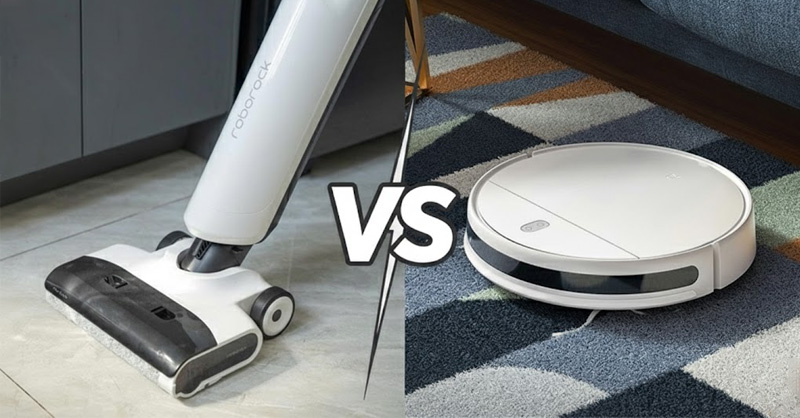 Nên mua máy hút bụi hay robot hút bụi cho gia đình? 