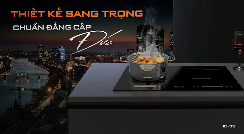 Bếp Đôi Junger ID-39 - Thái Lan có thiết kế sang trọng 