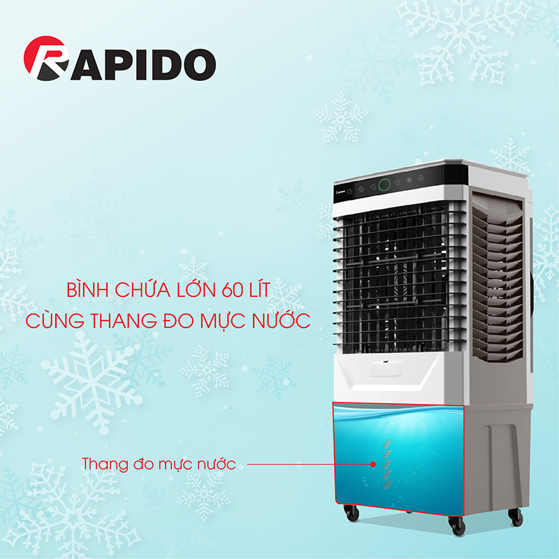 Bình chứa nước lớn tích hợp thang đo mực nước tiện lợi