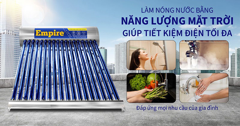 Lợi ích của máy nước nóng năng lượng mặt trời