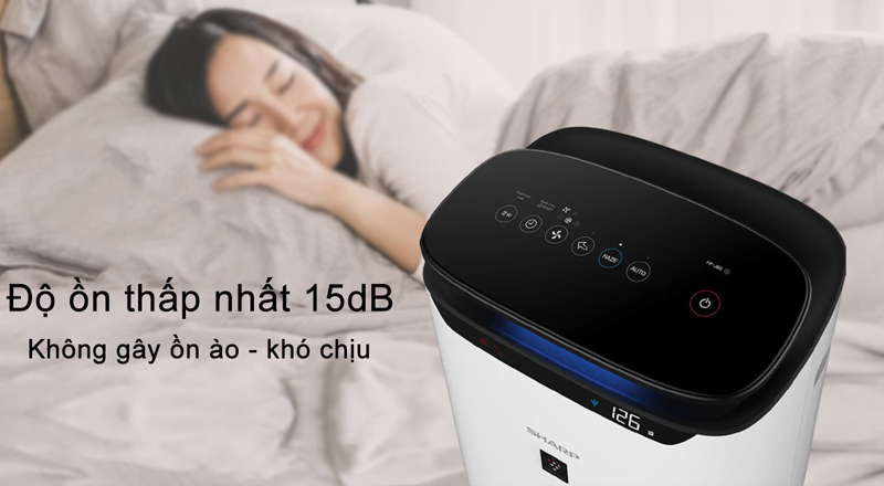 Máy lọc không khí Sharp FP-J60E-W có độ ồn thấp