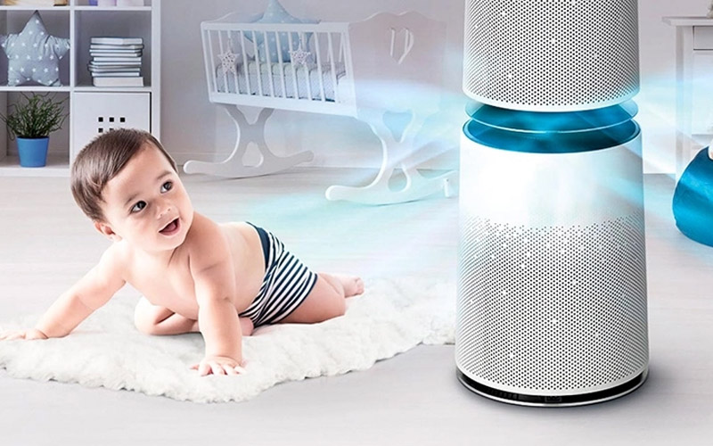 Máy lọc không khí giúp giảm tác nhân gây dị ứng, hen suyễn