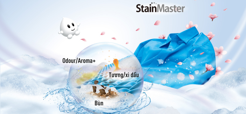 Công nghệ StainMaster hỗ trợ loại bỏ các vết bẩn khó làm sạch