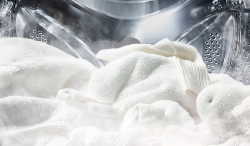 Công nghệ giặt hơi nước Steam giúp diệt khuẩn và mùi hôi cho áo quần hiệu quả