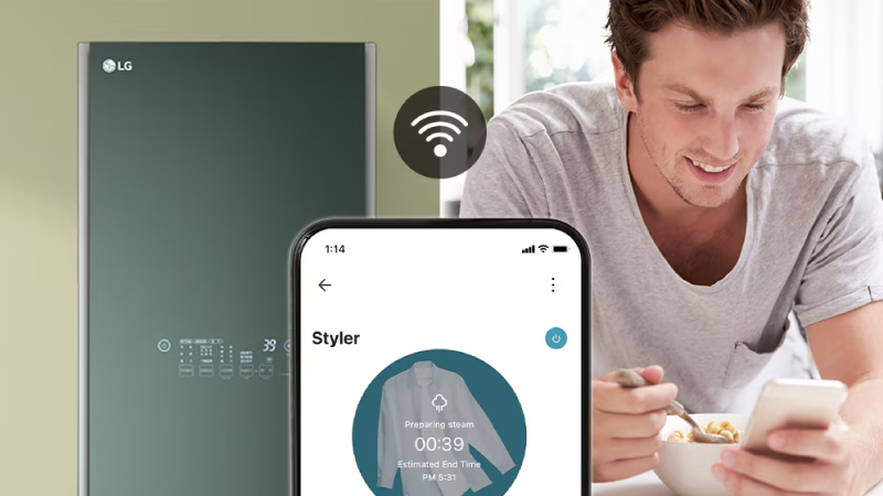 Dễ dàng điều khiển LG Styler từ xa qua ứng dụng LG ThinQ