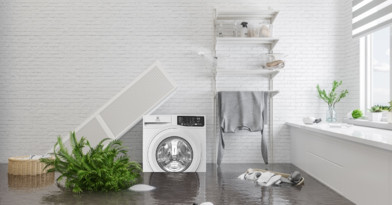 Máy giặt Electrolux ở nơi ẩm ướt, có độ ẩm cao báo lỗi E91
