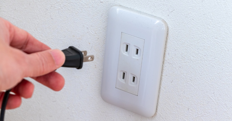 Ngắt nguồn điện ngay lập tức khi máy giặt bị ngập nước