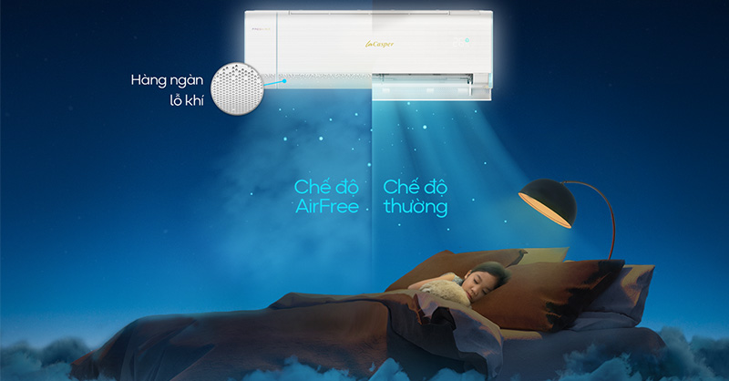 Chế độ AirFree - Thổi gió êm dịu