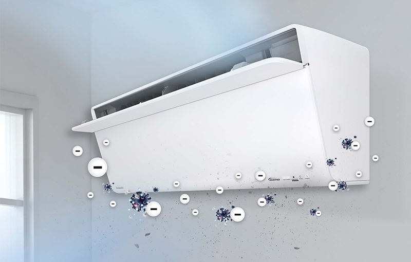Chế độ hút và khử mùi Nanoe G trên máy lạnh Panasonic
