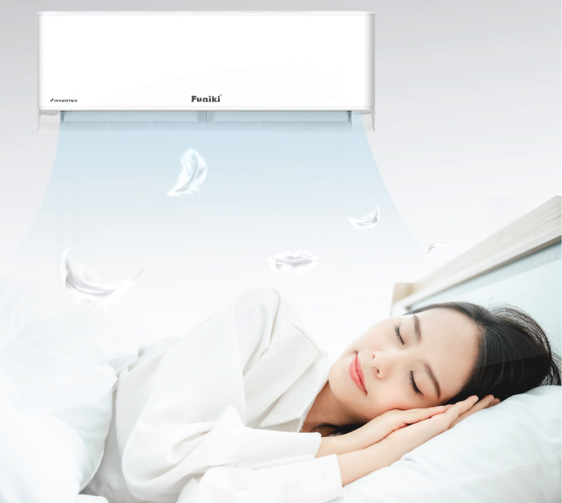 Chế độ Sleep cũng hỗ trợ máy lạnh Funiki tiết kiệm điện