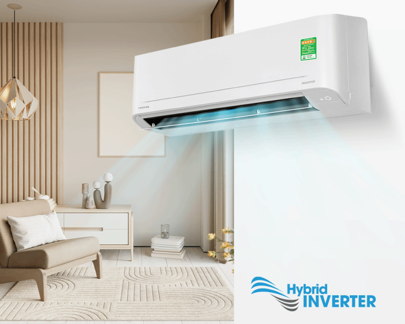 Công nghệ Hybrid Inverter giúp thiết vận hành êm ái, tiết kiệm điện năng