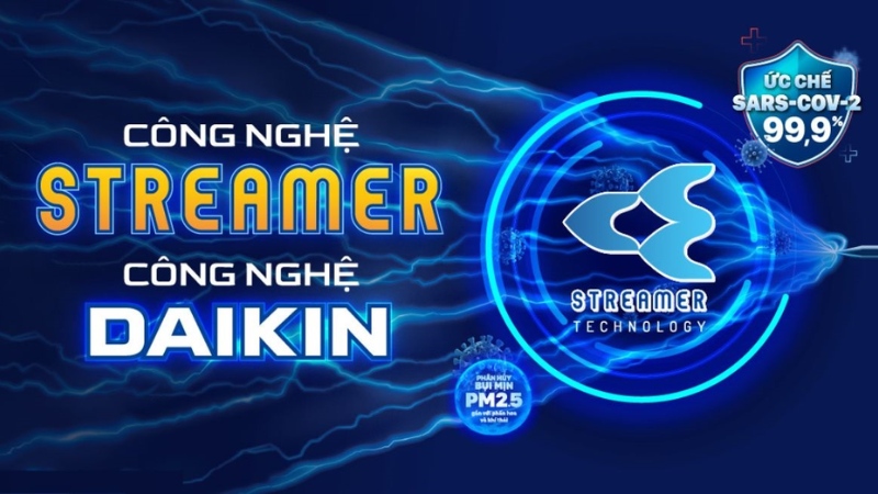 Công nghệ kháng khuẩn Streamer có trên điều hòa Daikin