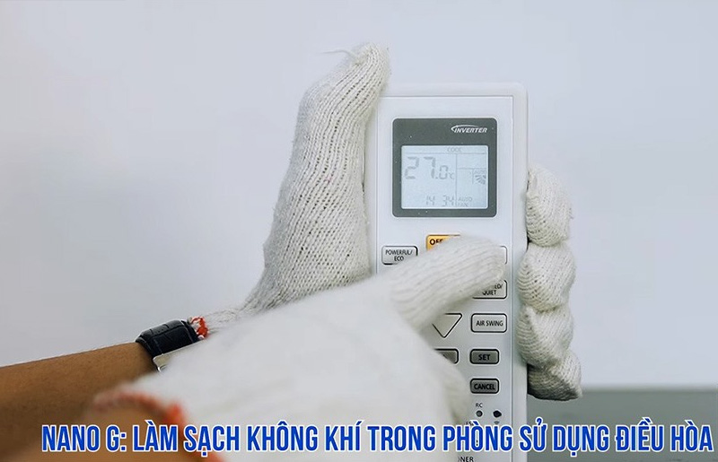 Kích hoạt công nghệ lọc khí trên máy lạnh Panasonic