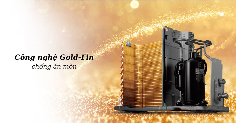 Máy lạnh LG có dàn tản nhiệt phủ lớp Golden Fin