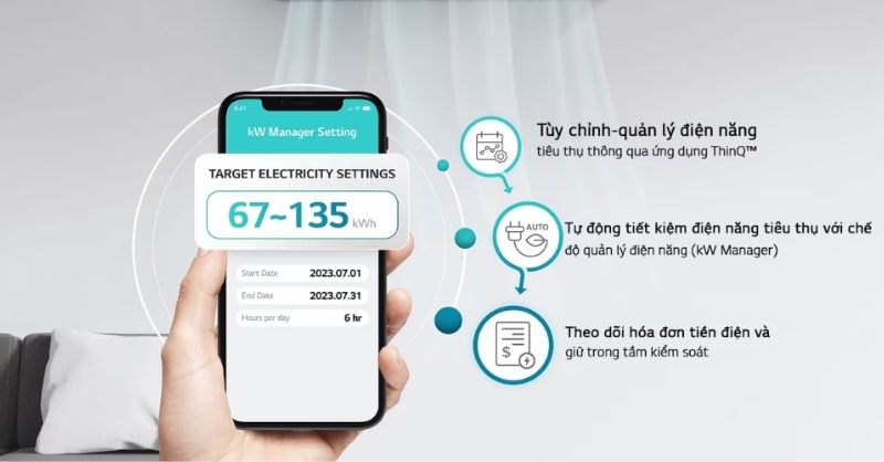 Máy lạnh LG tiết kiệm điện, góp phần tiết kiệm chi phí