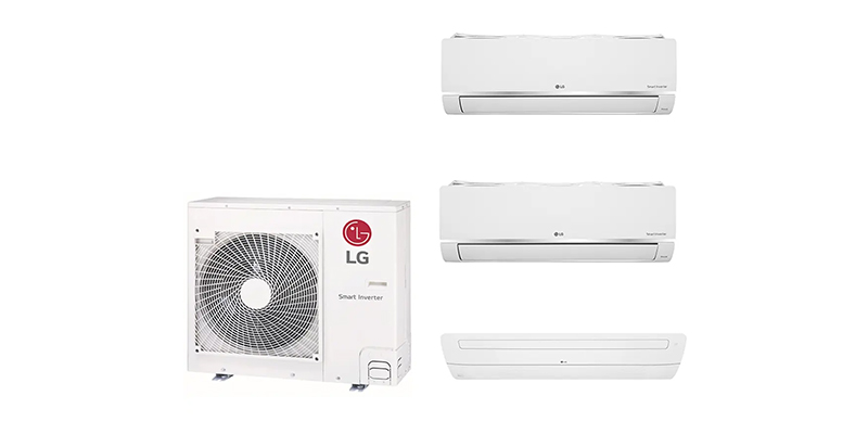 Bộ máy lạnh Multi LG Inverter 2 dàn lạnh & cassette 5HP A5UQ48GFA