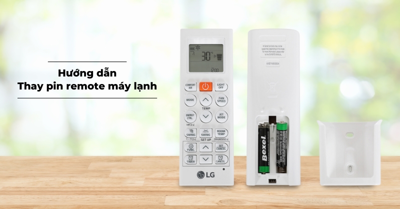 Hướng dẫn thay pin remote máy lạnh