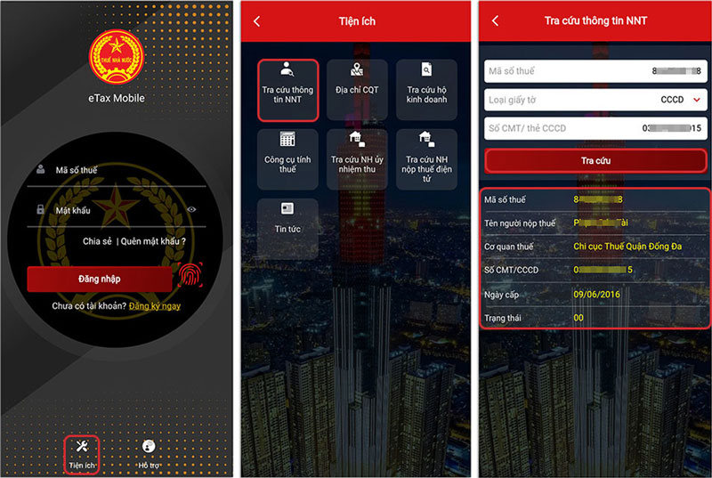 Cách tra cứu mã số thuế cá nhân qua ứng dụng eTax Mobile
