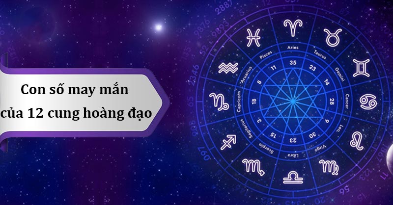 Con số may mắn của 12 cung hoàng đạo