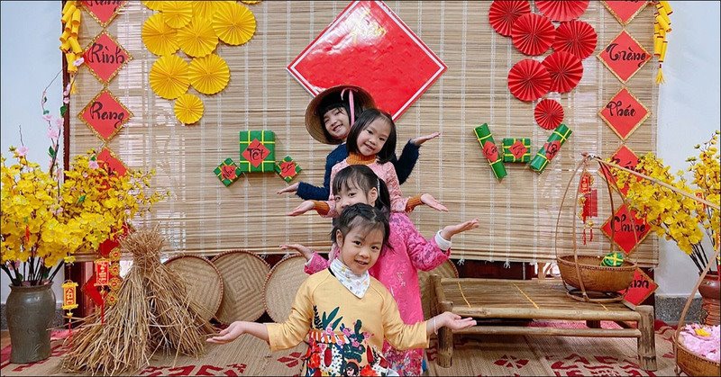 Biểu diễn văn nghệ của các trẻ em mầm non