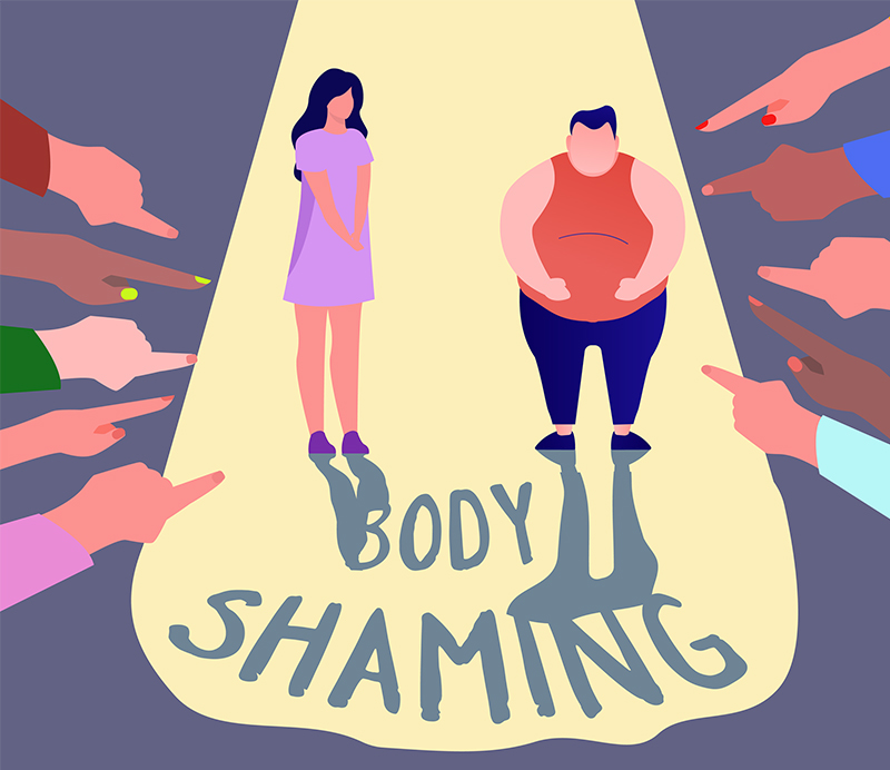 Body shaming dùng để chỉ hành vi chỉ trích, đánh giá hoặc chế giễu ngoại hình của người khác