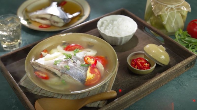 Cá chim dưa muối chua chua, thanh thanh