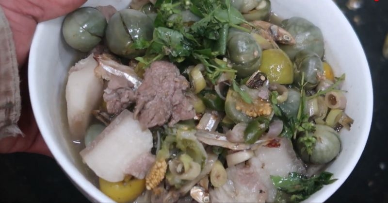 Canh cà đắng cá cơm cực ngon