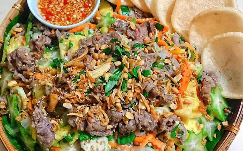 Nộm bò bóp thấu chua cay