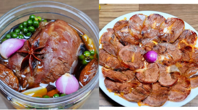 Bắp bò ngâm mắm