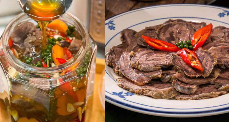 Bắp bò ngâm giấm chua ngọt