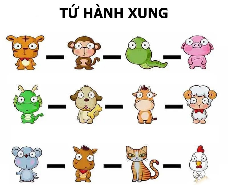 3 nhóm tuổi tứ hành xung