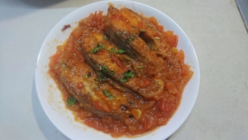 Cá diêu hồng sốt cà chua hoàn chỉnh