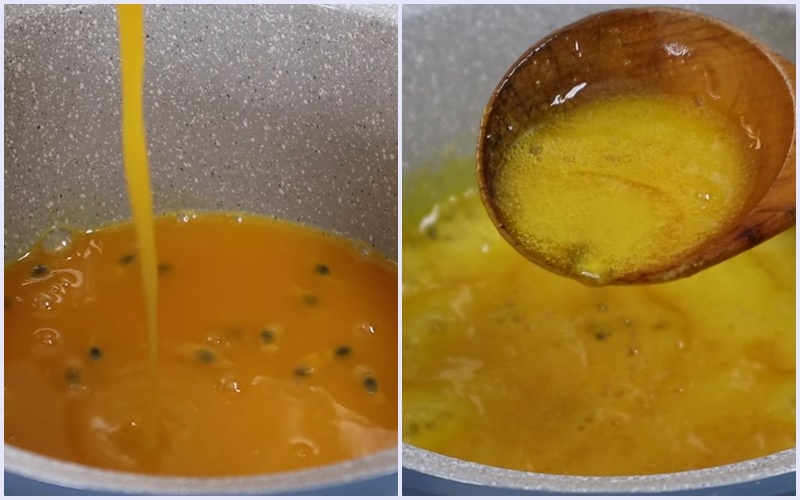 Nấu sốt chanh dây