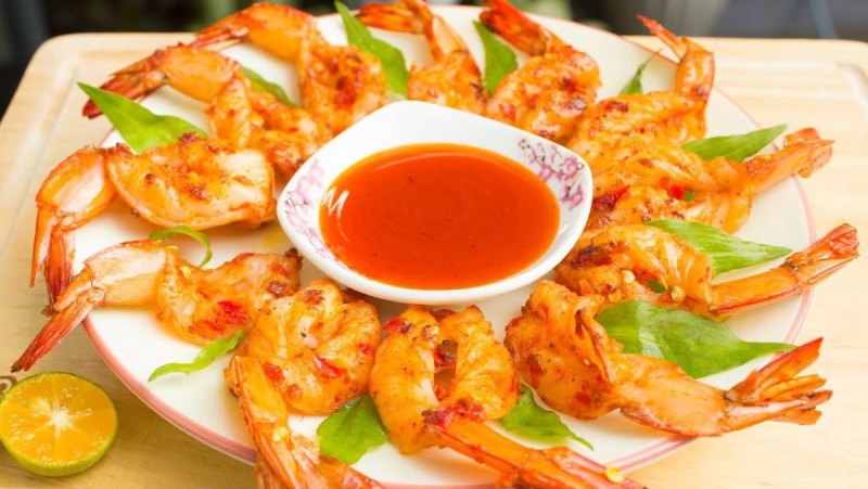 Thành phẩm tôm khô bằng lò nướng