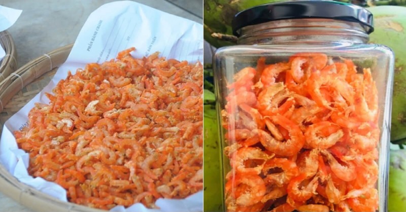 Bảo quản tôm khô trong lọ kín