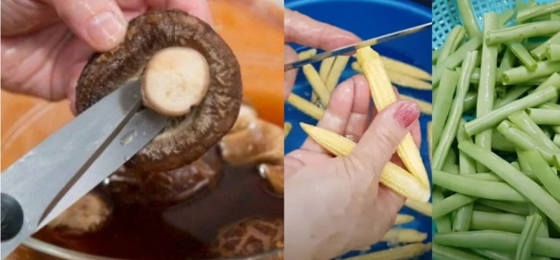 Sơ chế các loạt rau củ và nấm