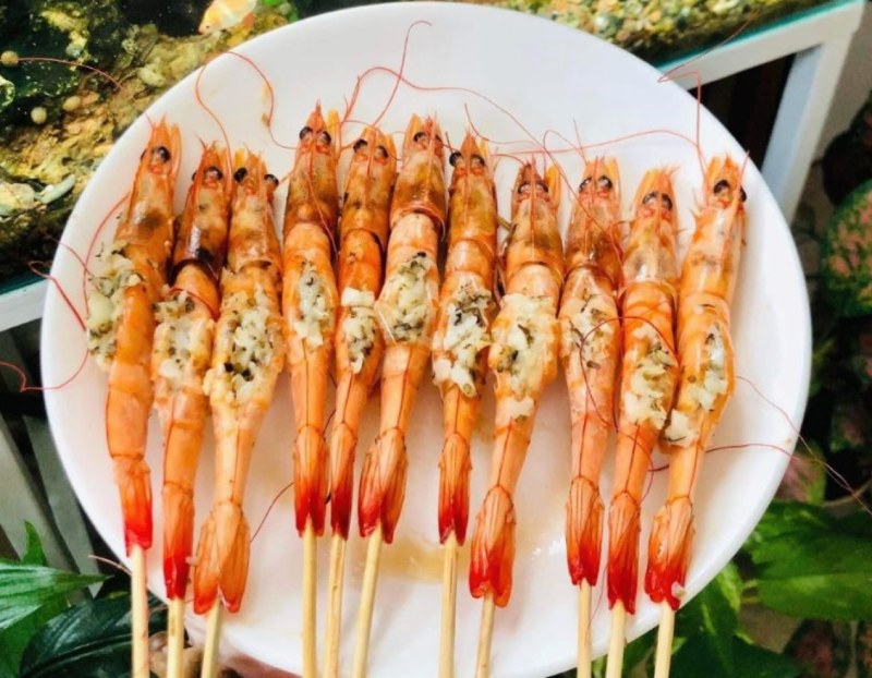 Thành phẩm món tôm nướng bơ tỏi thơm ngon