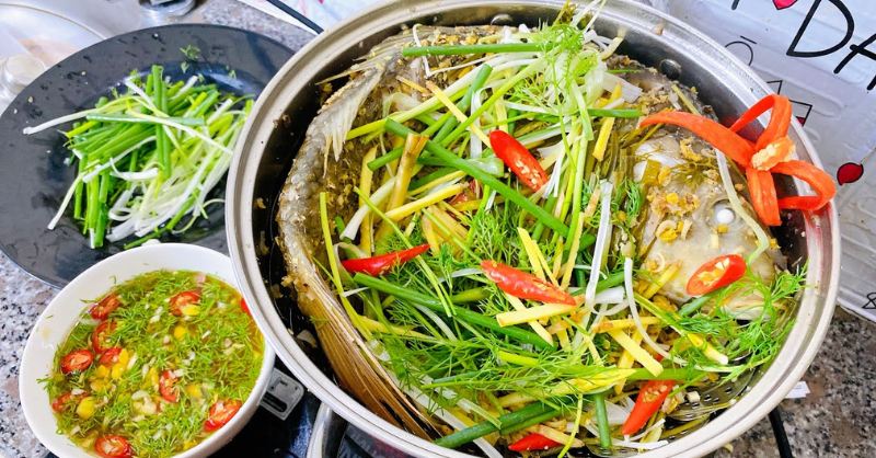 Món cá chép hấp bia thơm ngon
