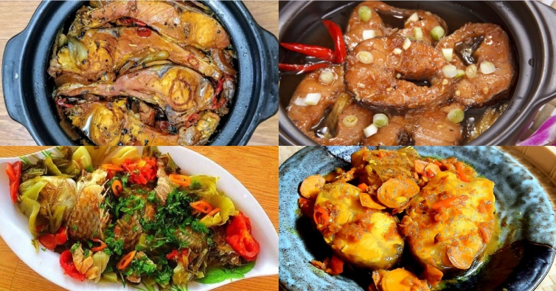 Cá chép kho đủ vị