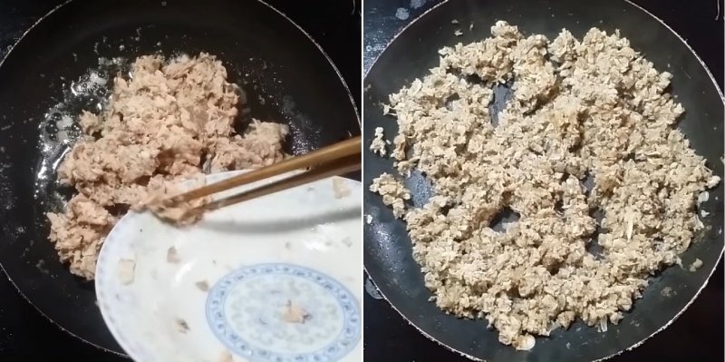 Xào thịt cá chép cho tơi thơm