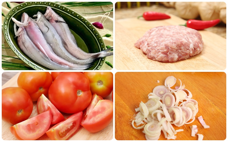 Sơ chế cá khoai và nguyên liệu nấu lẩu