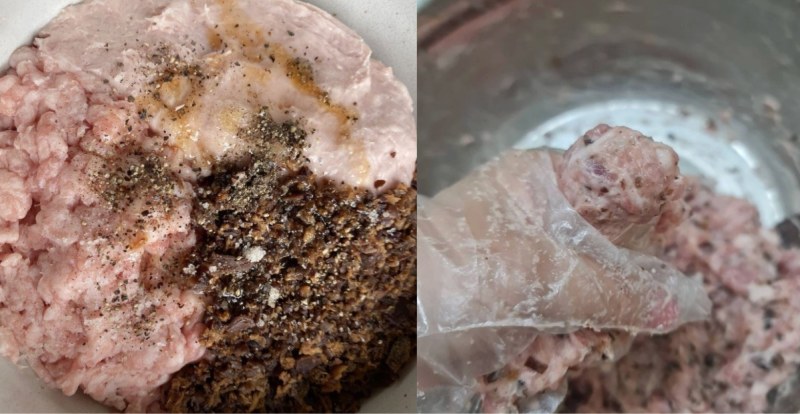 Trộn đều hỗn hợp làm mọc