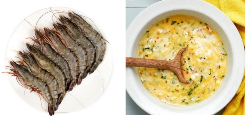 Ướp tôm sốt bơ