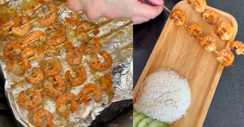 Tôm nướng mật ong