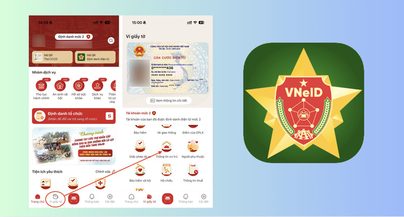 Xuất trình giấy tờ cư trú trên VneID