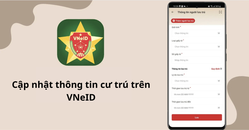 cập nhật thông tin cư trú trên VNeID