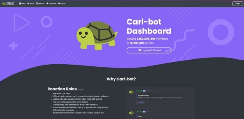 Carl Bot giúp bạn kiểm duyệt và quản lý thành viên