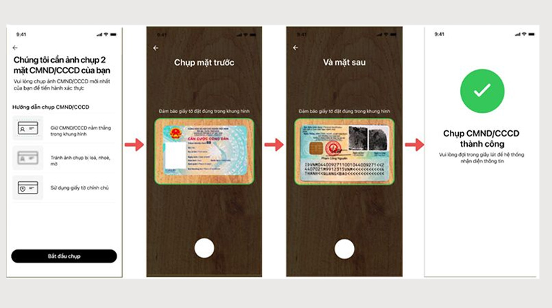 Chụp ảnh CCCD/CMND