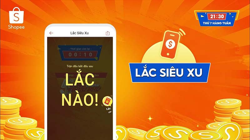 Game lắc xu thu thập Shopee xu